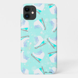 Funda Para iPhone 11 Esquina de hielo Patrón de patinador de la figura