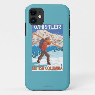 Funda Para iPhone 11 Esquís de la nieve del esquiador que llevan -