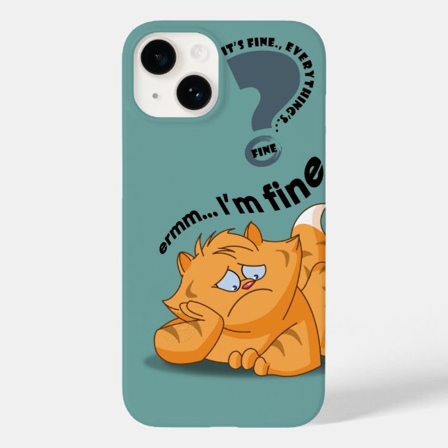 Funda De Case-Mate Para iPhone Está bien, estoy bien. Todo está bien. | (Reverso )
