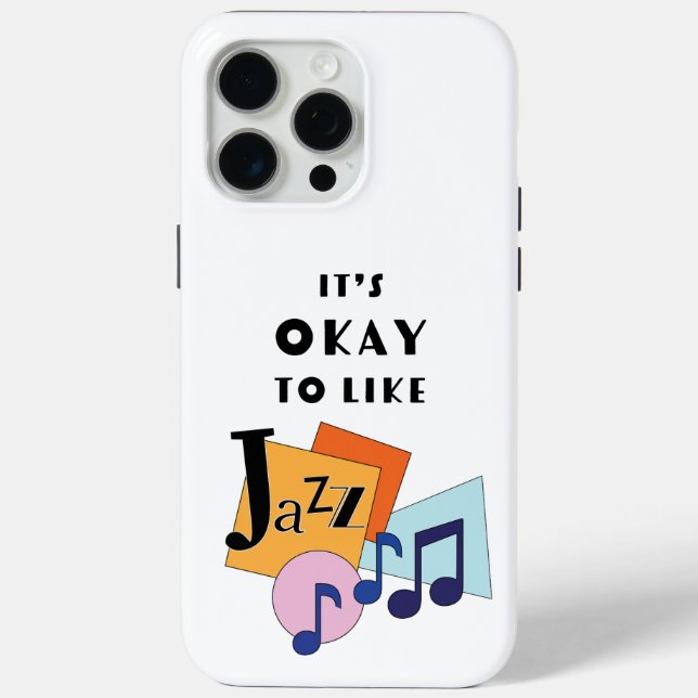 Funda De Case-Mate Para iPhone Está bien Me Gusta el Jazz V.2 (Reverso )