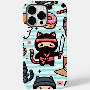 14 Pro Max De Case-Mate Esta funda para iPhone presenta adorables gatos ni