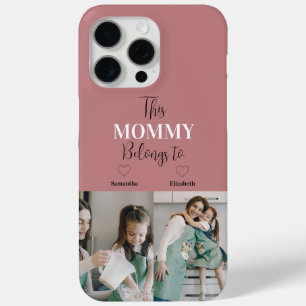 Funda Para iPhone 15 Pro Max "Esta Mamá Pertenece A" Estuche De Teléfono Fotogr