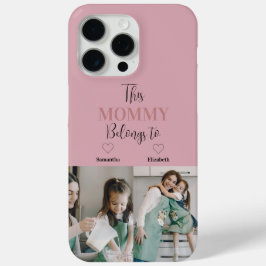 Funda Para iPhone 15 Pro Max "Esta Mamá Pertenece A" Estuche De Teléfono Fotogr
