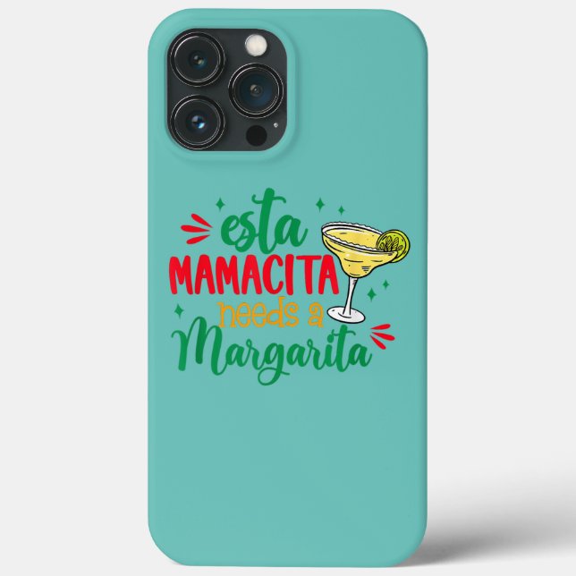 Funda De Case-Mate Para iPhone Esta Mamacita necesita una mamá mexicana Margarita (Reverso )