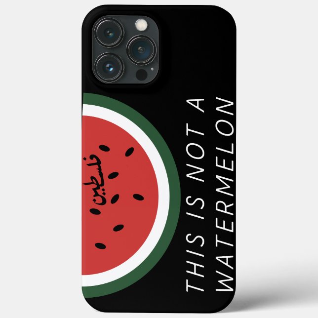 Funda De Case-Mate Para iPhone Esta no es una sandía en Palestina (Reverso )