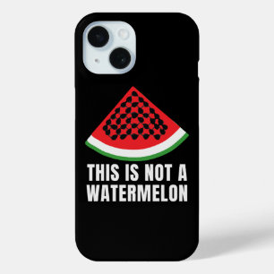 Funda Para iPhone 15 Esta no es una sandía - keffiyeh palestina
