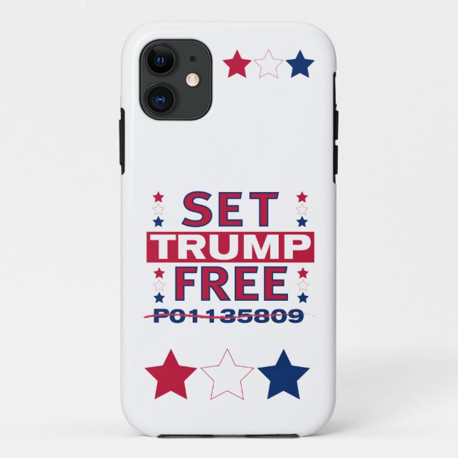 Funda De Case-Mate Para iPhone Establecer libre de TRUMP (Reverso)