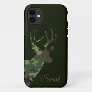 Funda Para iPhone 11 Estadio de ciervos de camuflaje en el arte de los 
