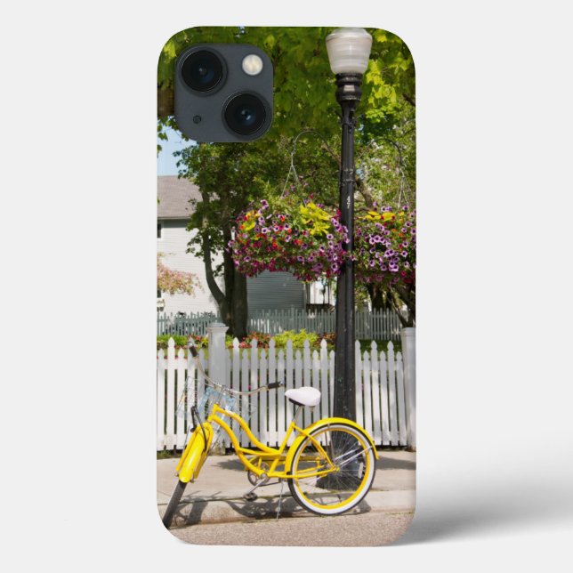 Funda De Case-Mate Para iPhone Estados Unidos, Michigan, Isla Mackinac. Bicicleta (Reverso)
