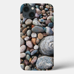 Funda Para iPhone 13 Estados Unidos, Michigan. Piedras Pulidas En La Co