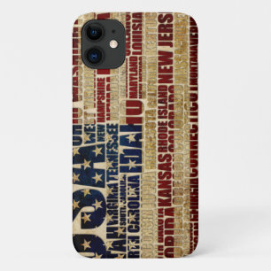 Funda Para iPhone 11 Estados Unidos y sus estados federales en estrella