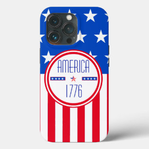 Funda Para iPhone 13 Pro estadounidense patriótico 1776