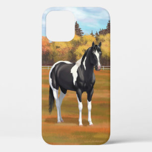 Funda Para iPhone 12 Estallido de caballo de cuarzo de pintura Pinto ne