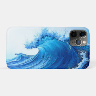 Funda Para iPhone 11 Pro Estallidos de onda azul Serene