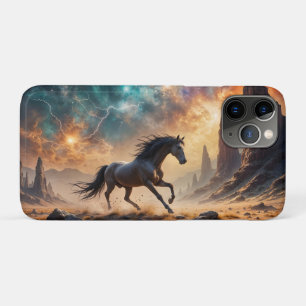 Funda Para iPhone 11 Pro Estallión del desierto salvaje Stallion Nebula rel