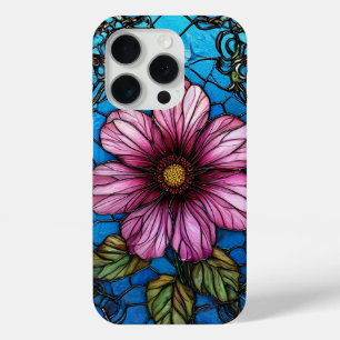 Funda Para iPhone 15 Pro 🌸 Estampa de Flor Rosa para Amantes de la Natural