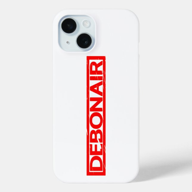 Funda De Case-Mate Para iPhone Estampación de Debonair (Reverso )