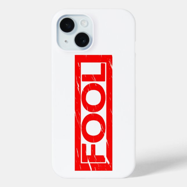 Funda De Case-Mate Para iPhone Estampación de tontos (Reverso )