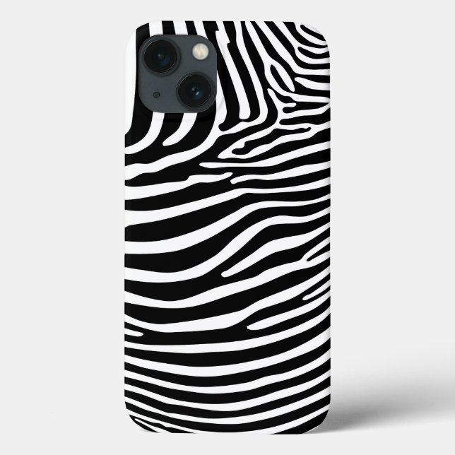 Funda De Case-Mate Para iPhone Estampado animal zebra (Reverso)