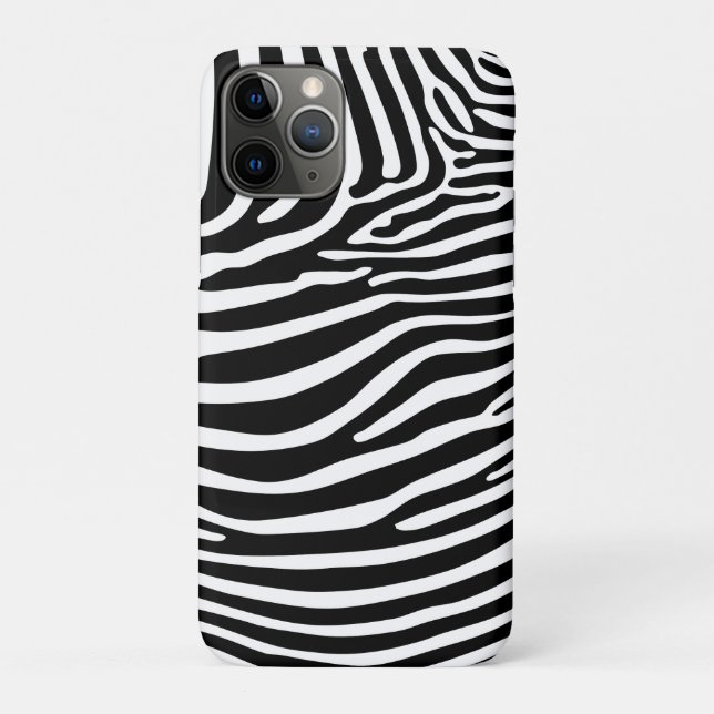 Funda De Case-Mate Para iPhone Estampado animal zebra (Reverso)