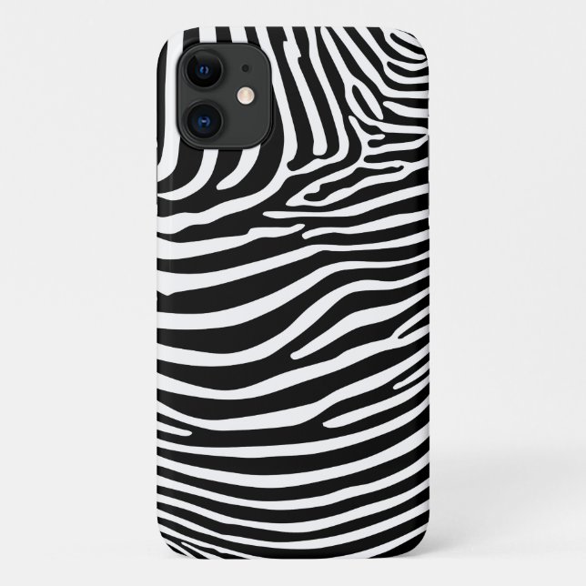 Funda De Case-Mate Para iPhone Estampado animal zebra (Reverso)