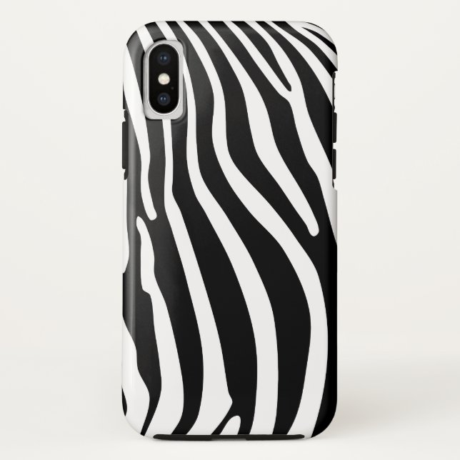Funda De Case-Mate Para iPhone Estampado animal zebra (Reverso)