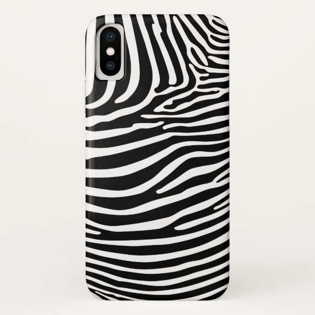 Funda De Case-Mate Para iPhone Estampado animal zebra (Reverso)