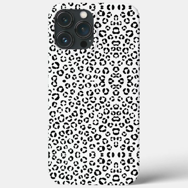 Funda De Case-Mate Para iPhone Estampado de animales en B&W (Reverso )