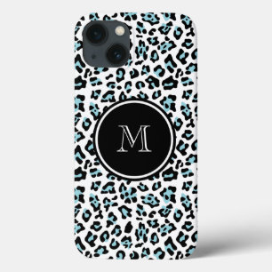 Funda Para iPhone 13 Estampado de animales negro del leopardo de la