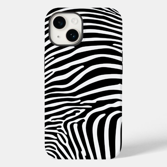 Funda De Case-Mate Para iPhone Estampado de cebra (Reverso )