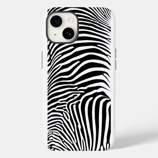 Funda De Case-Mate Para iPhone Estampado de cebra (Reverso )
