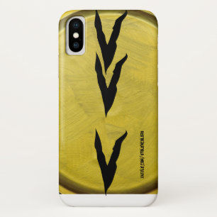 Funda Para iPhone X Estampado de cebra dorada
