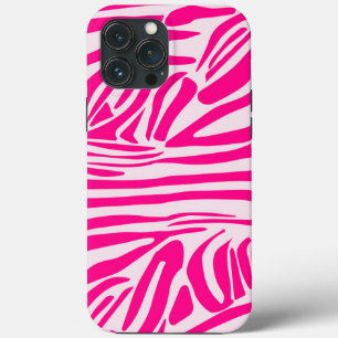Funda Para iPhone 13 Pro Max Estampado de cebra rosa
