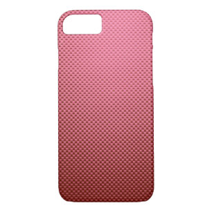 Funda Para iPhone 8/7 estampado de fibra de carbono rosa Rosa