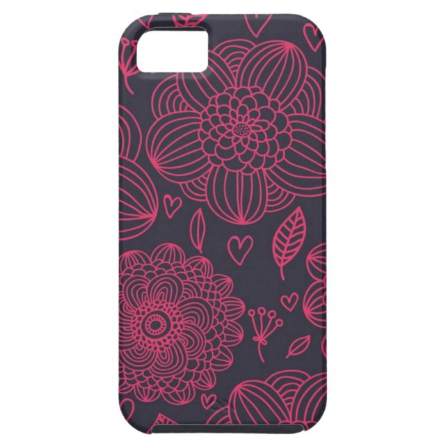 Funda De Case-Mate Para iPhone Estampado de flores (Atrás)
