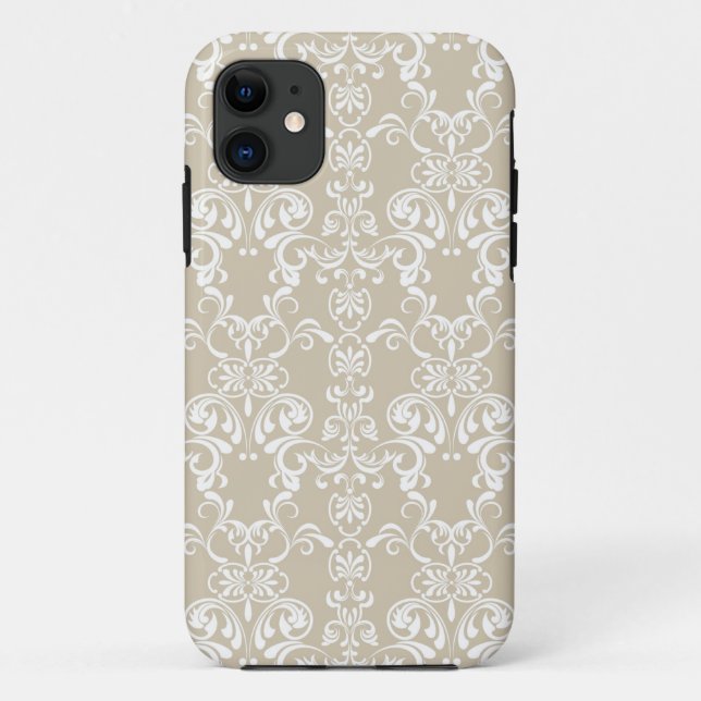 Funda De Case-Mate Para iPhone Estampado de flores (Reverso)