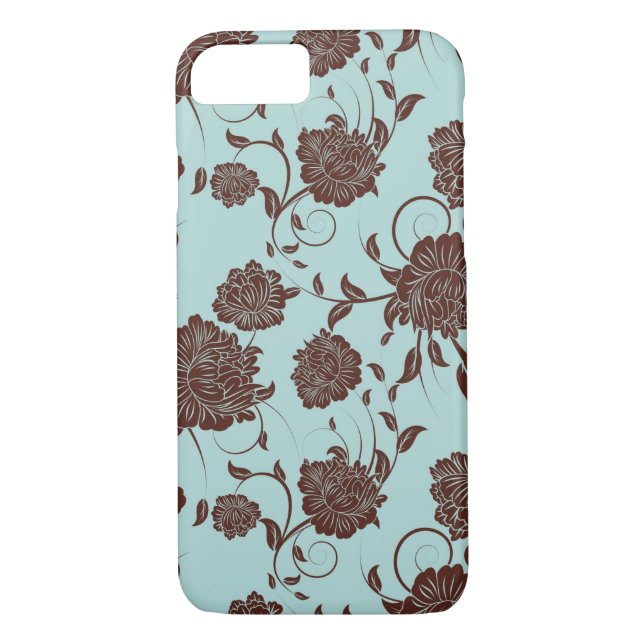 Funda De Case-Mate Para iPhone Estampado de flores (Reverso)