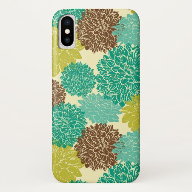 Funda De Case-Mate Para iPhone Estampado de flores 10 (Reverso)