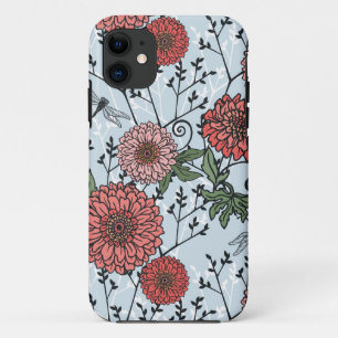 Funda Para iPhone 11 Estampado de flores 3