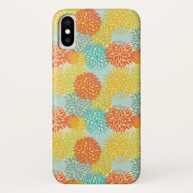 Funda De Case-Mate Para iPhone Estampado de flores 3 (Reverso)