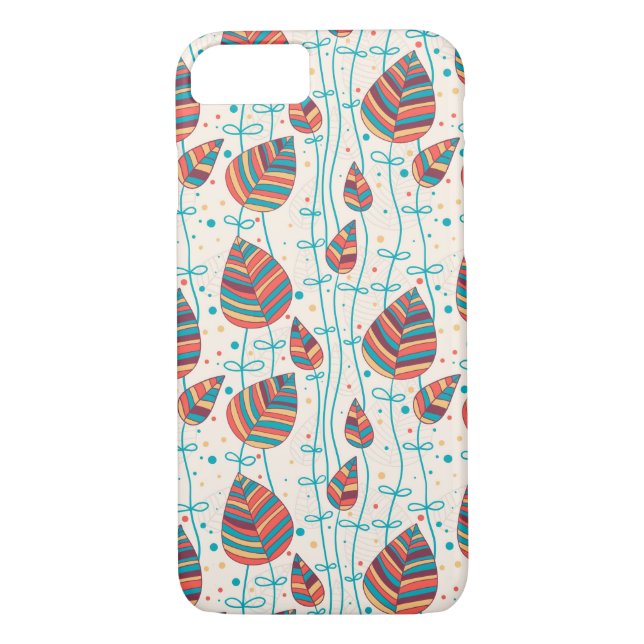 Funda De Case-Mate Para iPhone Estampado de flores 5 (Reverso)