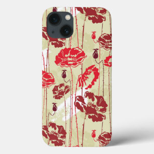 Funda Para iPhone 13 Estampado de flores abstracto 2 de la elegancia