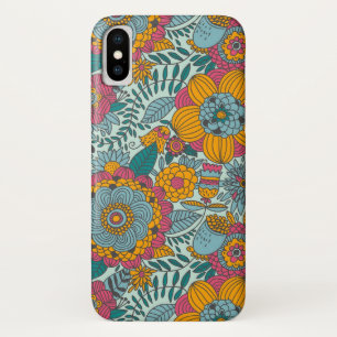 Funda Para iPhone X Estampado de flores colorido