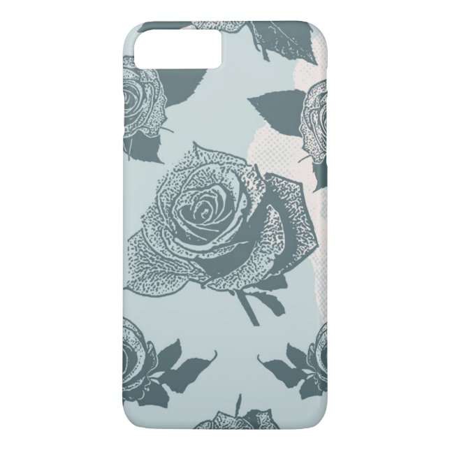 Funda De Case-Mate Para iPhone Estampado de flores con el rosa (Reverso)
