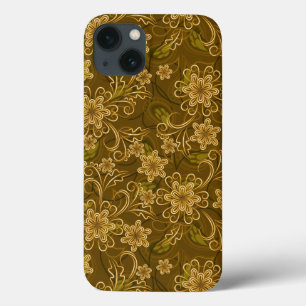 title_seo2 Estampado de flores de oro del vintage