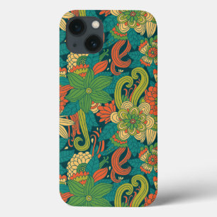 Funda Para iPhone 13 Estampado de flores del verano