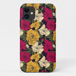 Funda Para iPhone 11 Estampado de flores elegante