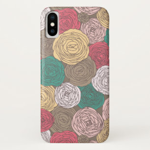 Funda Para iPhone X Estampado de flores elegante. Floral brillante