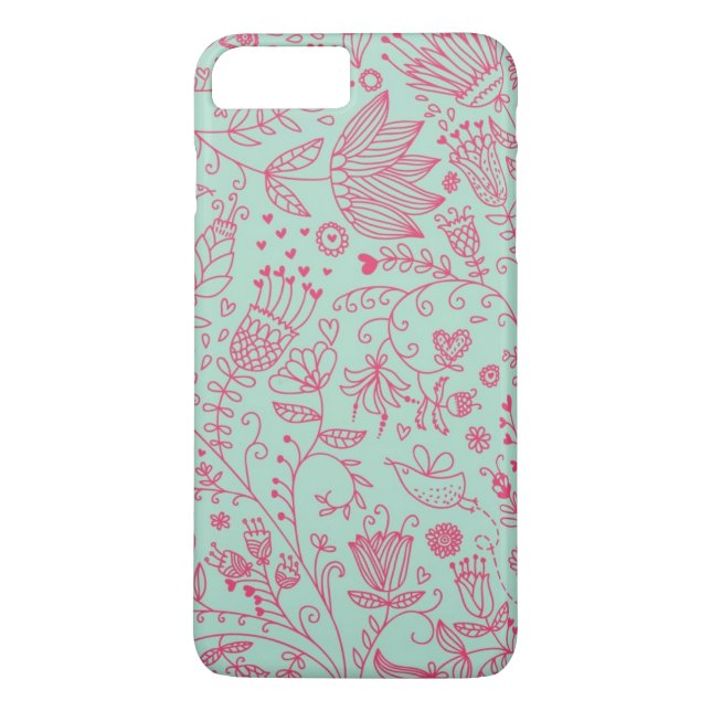 Funda De Case-Mate Para iPhone Estampado de flores lindo del verano (Reverso)