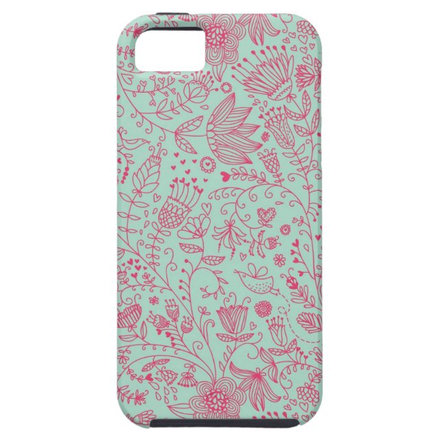 Funda De Case-Mate Para iPhone Estampado de flores lindo del verano (Atrás)
